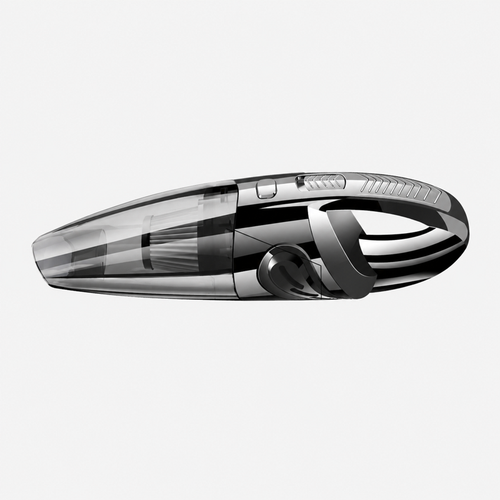 Aspirateur voiture allonge noir sur fond blanc