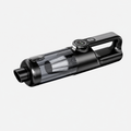 Aspirateur voiture long noir sur fond blanc